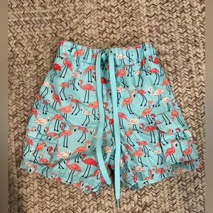 Toddler boy lined swim trunks